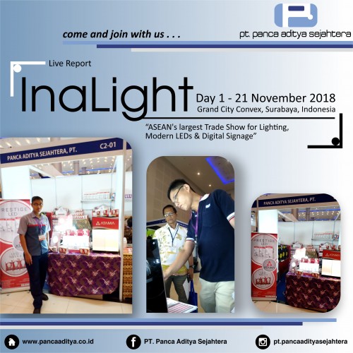 Hari Pertama Pameran InaLight Grand City Mall Surabaya